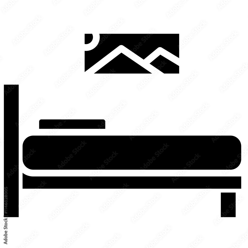 Obraz premium Bed Icon