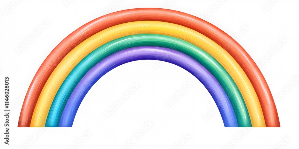 rainbow on a white background rainbow on a white background