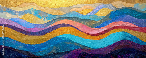 Abstract landscape in the Sand dunes desert of Sahara, South Tunisia 
