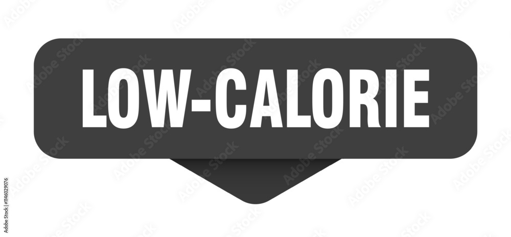 LOW-CALORIE banner, button, label, sign LOW-CALORIE banner, button, label, sign
