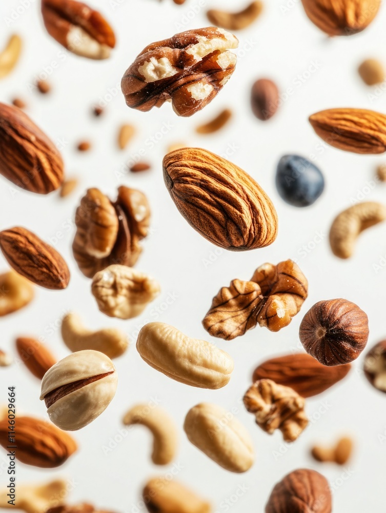 High-Quality Close-up of Almond Nuts in a Pile High-Quality Close-up of Almond Nuts in a Pile