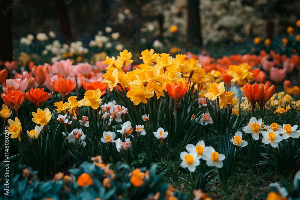 Fototapeta premium A beautiful floral flower plant generative ai picture