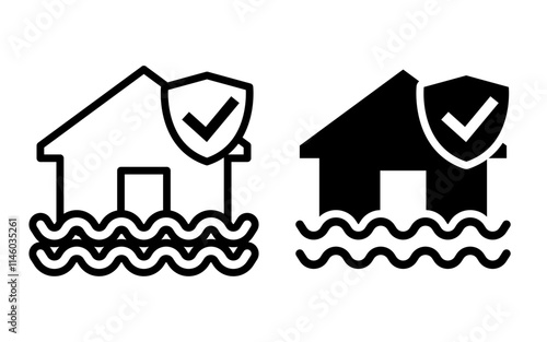 Single  insurance icon object cartoon, sticker flat vector