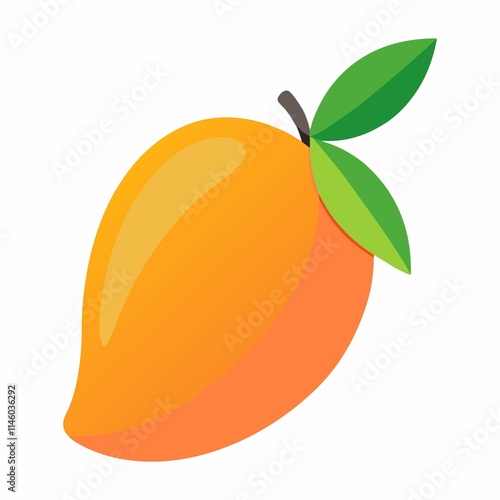 Mango with leaves