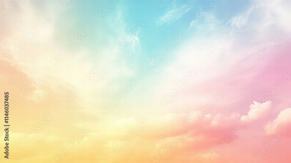 Soft Pastel Sky Background with Gentle Clouds in Dreamy Colors for Creative Projects Soft Pastel Sky Background with Gentle Clouds in Dreamy Colors for Creative Projects