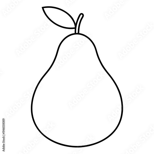pear isolated on white