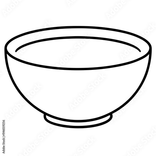 illustration of a bowl on white background