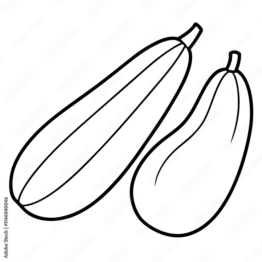 hand drawn vector illustration of an eggplant