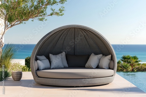 Elegant Outdoor Daybed Perfect for Relaxation and Leisure Activities in Your Garden or Patio photo