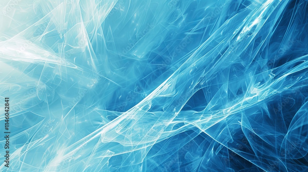 Abstract blue futuristic technology background with geometric shapes, glowing lines, and digital patterns for business, innovation, or science concepts.