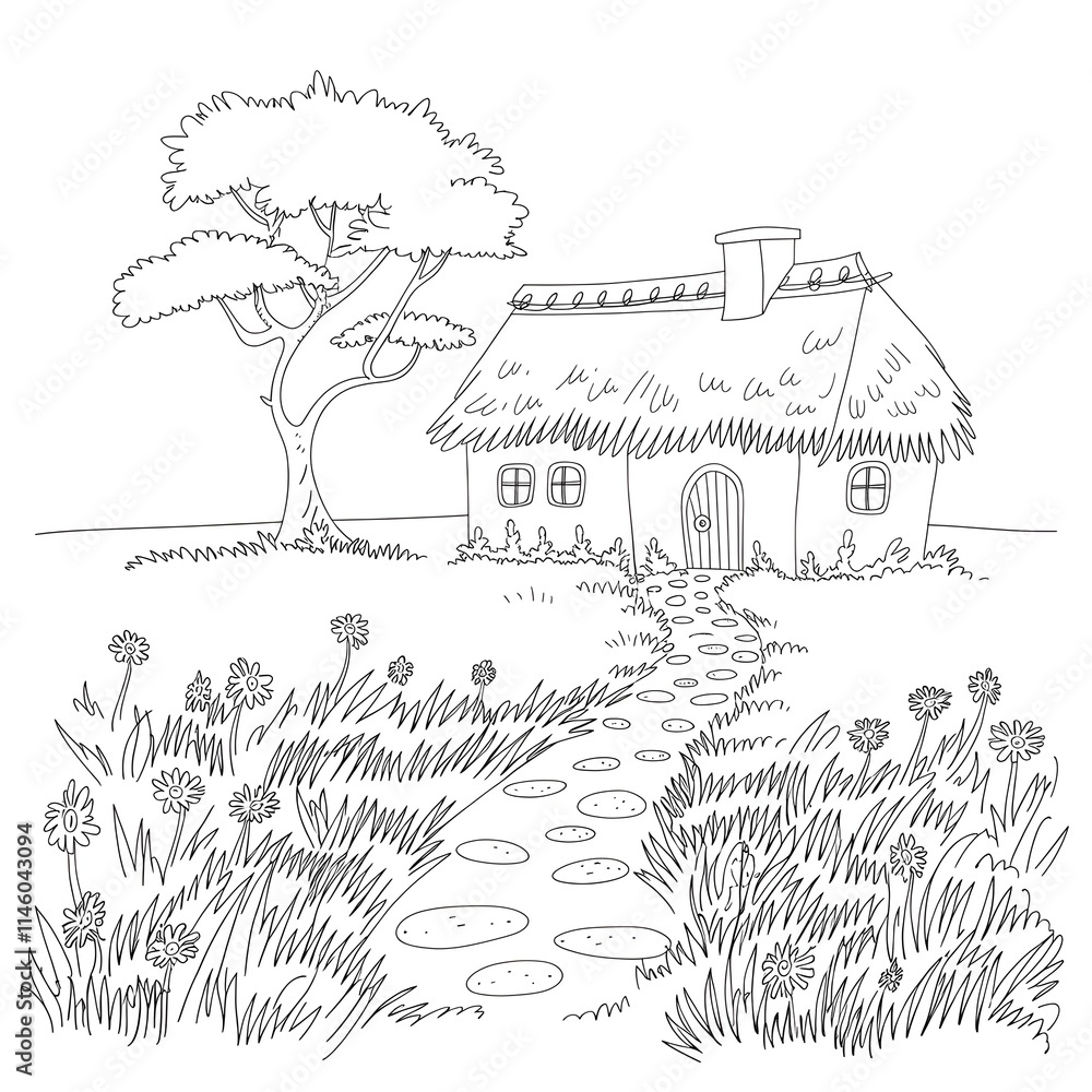 landscape with trees landscape with trees