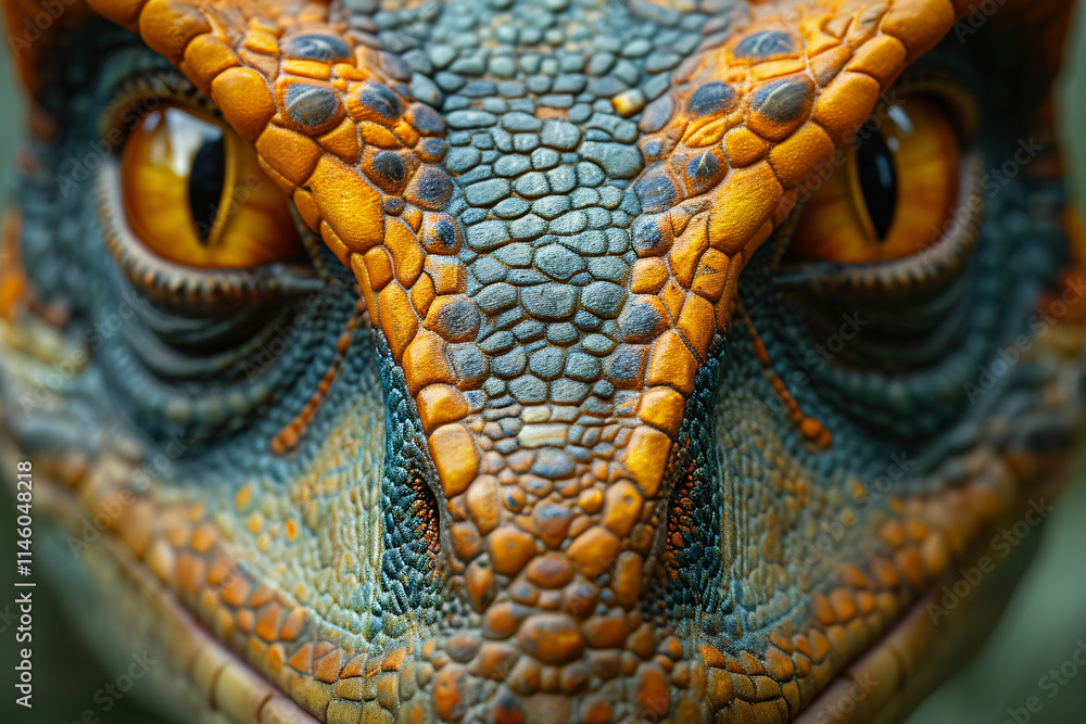 Fototapeta premium Coelophysis Dinosaur realistic Photo Images Real details skin texture