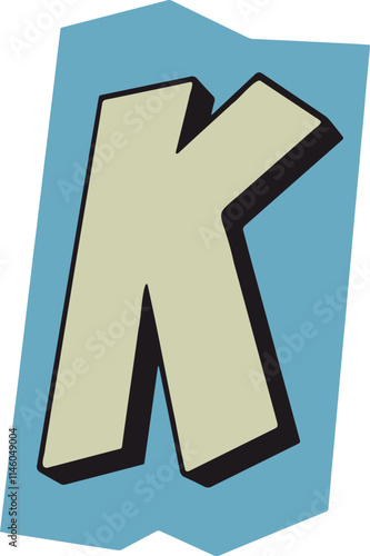 Ransom Note Letter K