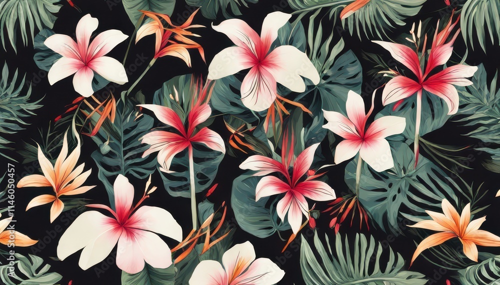 a close up of a bunch of flowers on a black background a close up of a bunch of flowers on a black background
