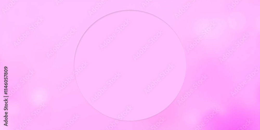Obraz premium Pink and purple abstract background with a large hole in the center, template, background, round