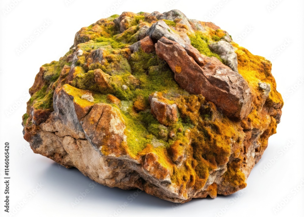 Isolated stone, crisp white backdrop, detailed texture revealed in this high-resolution nature photograph. Isolated stone, crisp white backdrop, detailed texture revealed in this high-resolution nature photograph.