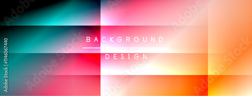 Colorful gradient with lines made of shadow and light. Creative background
