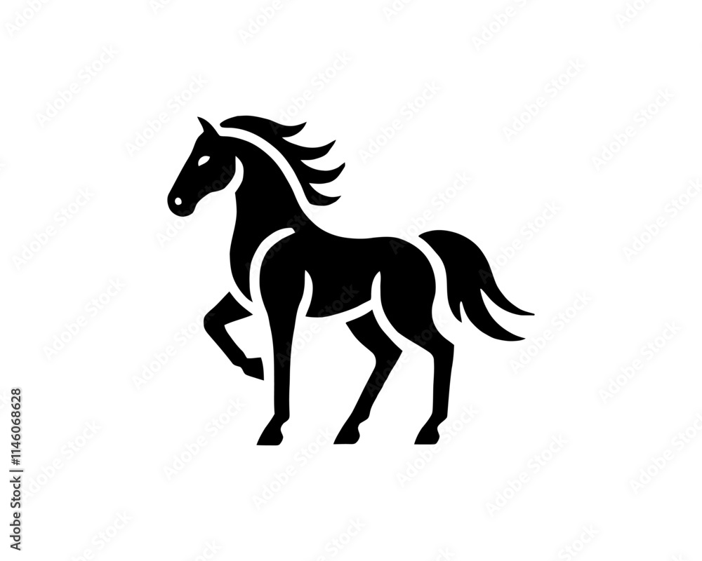 Horse logo design icon symbol vector illustration. Horsepower silhouette logo. Animal logo. Black color horse icon logo vector template. Horse logo design icon symbol vector illustration. Horsepower silhouette logo. Animal logo. Black color horse icon logo vector template.