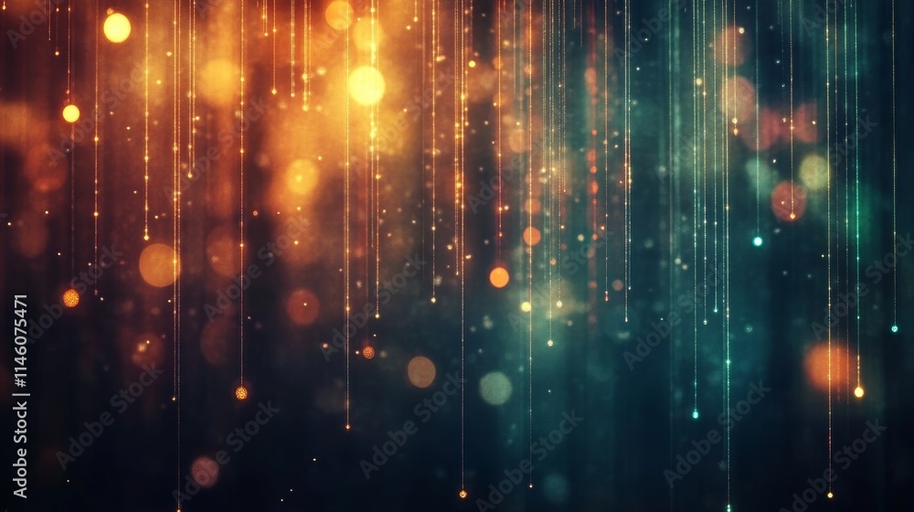 Abstract Background With Sparkling Glitter And Bokeh Lights, Elegant Festive Atmosphere Abstract Background With Sparkling Glitter And Bokeh Lights, Elegant Festive Atmosphere