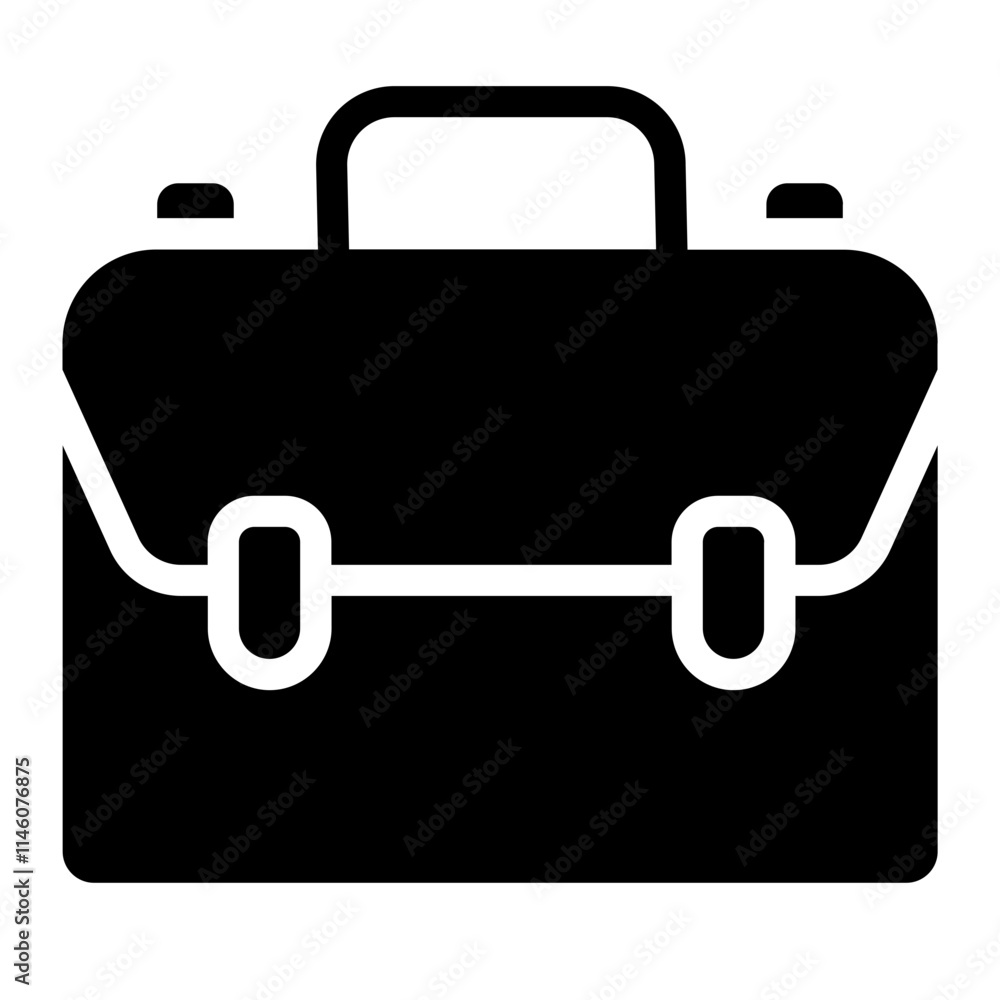 Briefcase Solid Icon Briefcase Solid Icon