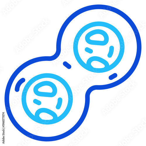 Cell division Duoline Icon