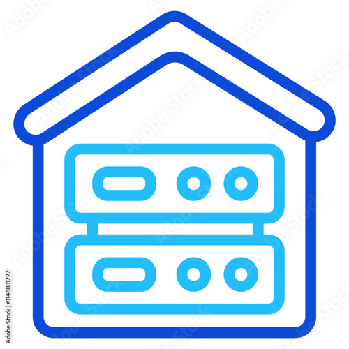 Data warehousing Duoline Icon