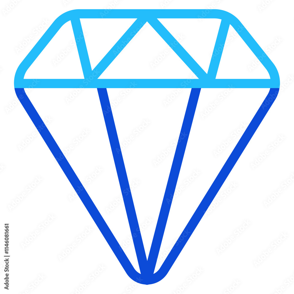 Diamond Duoline Icon Diamond Duoline Icon
