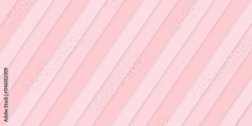 Vector illustration pink striped pattern 3d shape shell style, Love abstract.