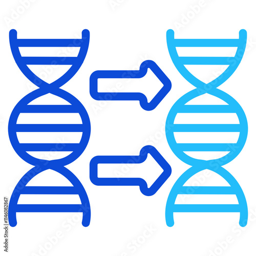 DNA replication Duoline Icon