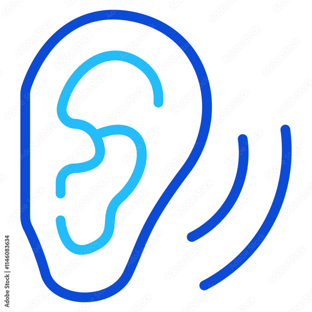 Obraz premium Ears Duoline Icon