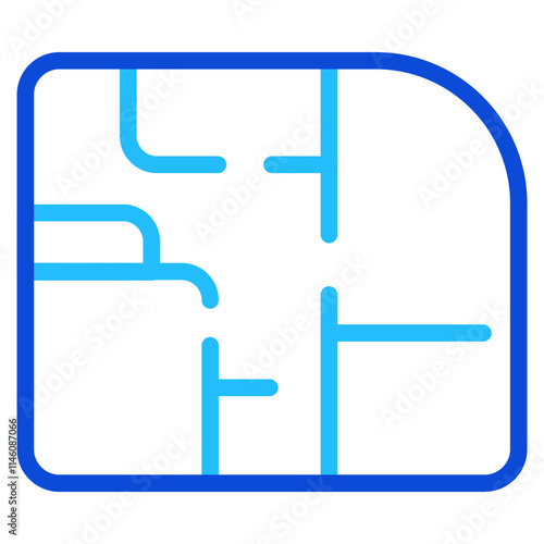 Floor plan Duoline Icon