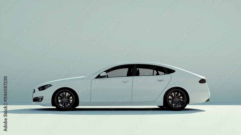 Obraz premium car, minimalist style, clean aesthetic, sharp focus
