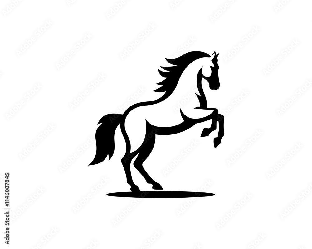 Horse logo design icon symbol vector illustration. Horsepower silhouette logo. Animal logo. Black color horse icon logo vector template. Horse logo design icon symbol vector illustration. Horsepower silhouette logo. Animal logo. Black color horse icon logo vector template.