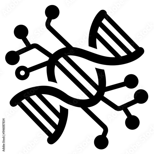 Gene expression Solid Icon