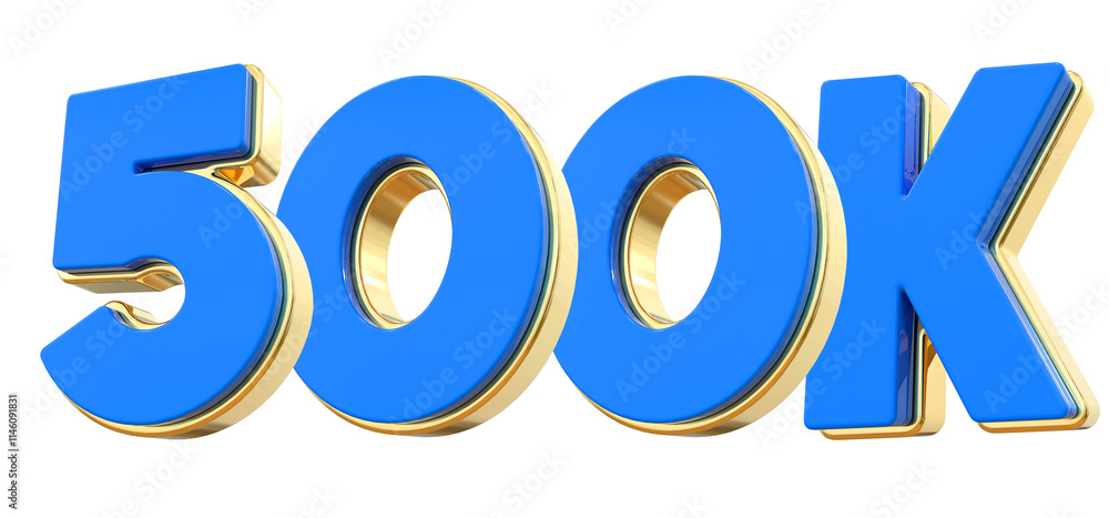 500K Follow Blue 500K Follow Blue