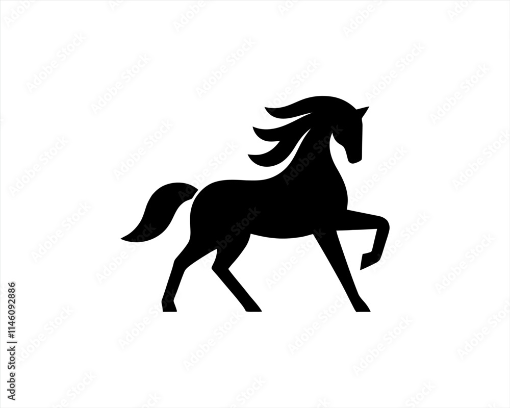 Horse logo design icon symbol vector illustration. Horsepower silhouette logo. Animal logo. Black color horse icon logo vector template. Horse logo design icon symbol vector illustration. Horsepower silhouette logo. Animal logo. Black color horse icon logo vector template.
