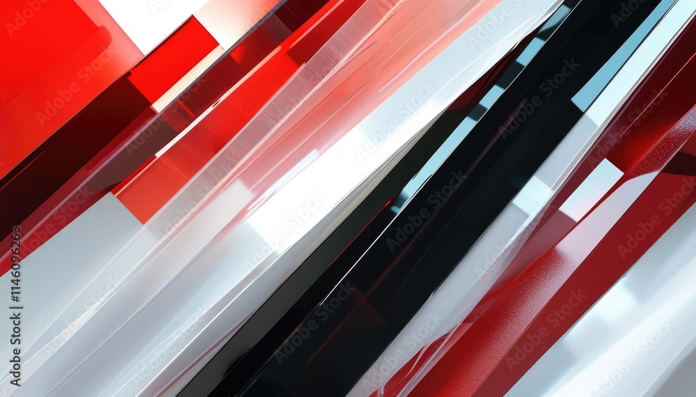 Fototapeta premium A red and white striped background with black lines