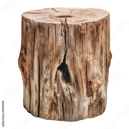 log isolated on a white background photo