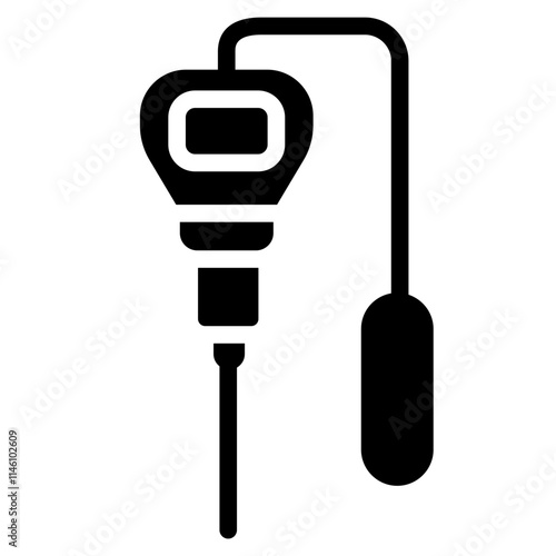 pH meter Solid Icon
