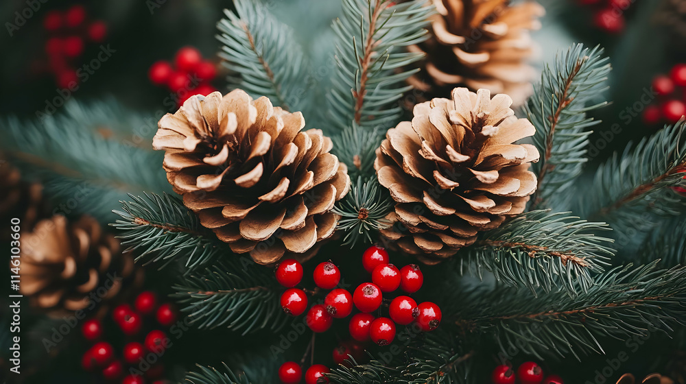 Pine Cones, Berries & Evergreen Branches: Festive Winter Decor Pine Cones, Berries & Evergreen Branches: Festive Winter Decor