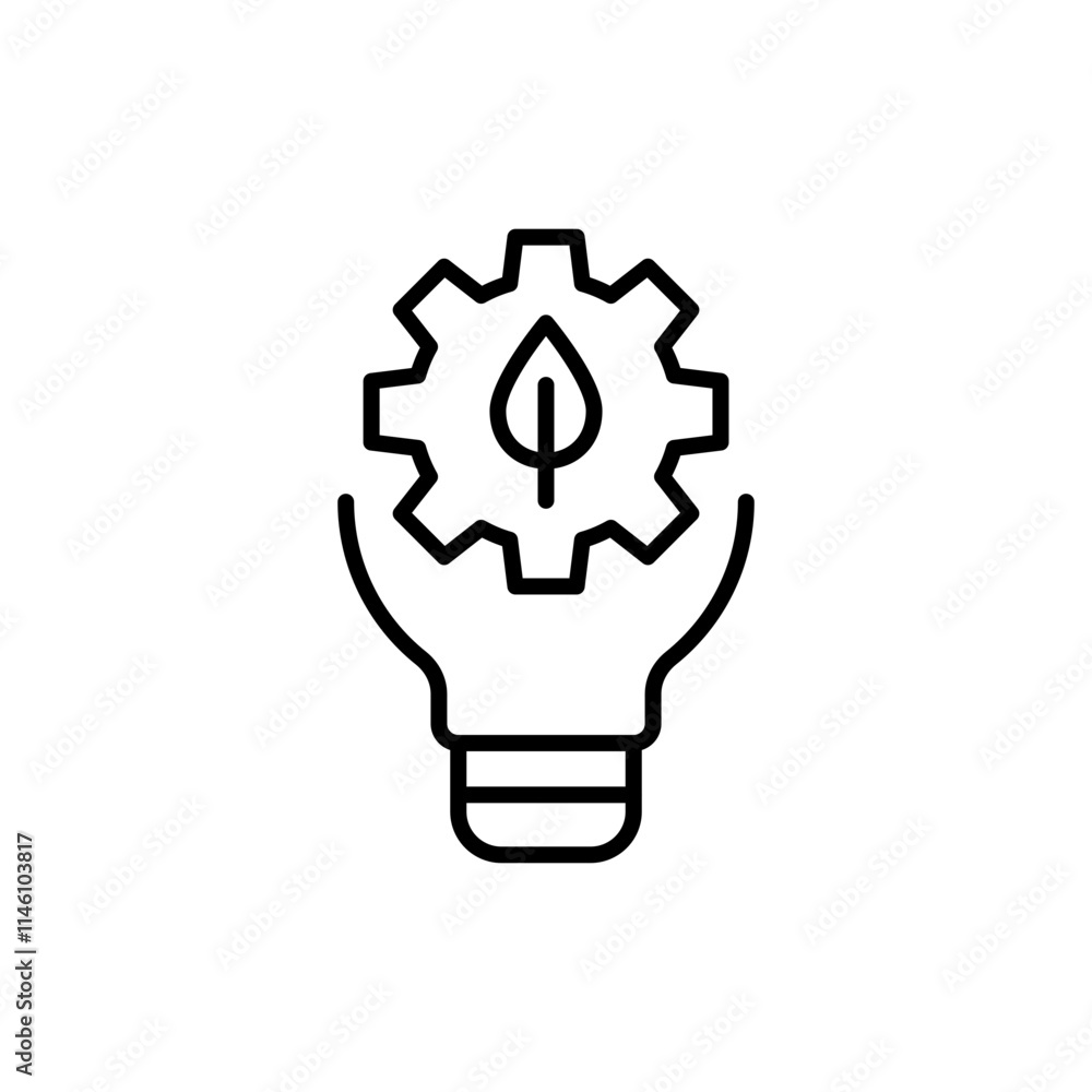 Eco energy outline icons, minimalist vector illustration ,simple transparent graphic element .Isolated on white background Eco energy outline icons, minimalist vector illustration ,simple transparent graphic element .Isolated on white background