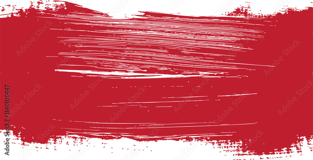 Stroke of paint isolated on transparent background, Grunge badge brush