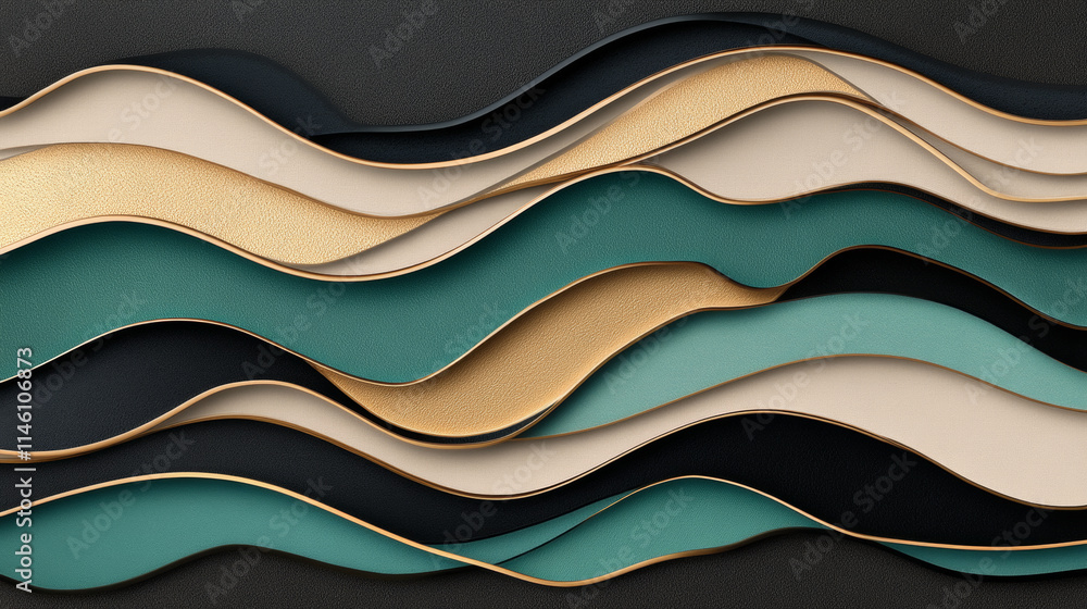 Elegant abstract background with flowing waves in various colors and textures Elegant abstract background with flowing waves in various colors and textures