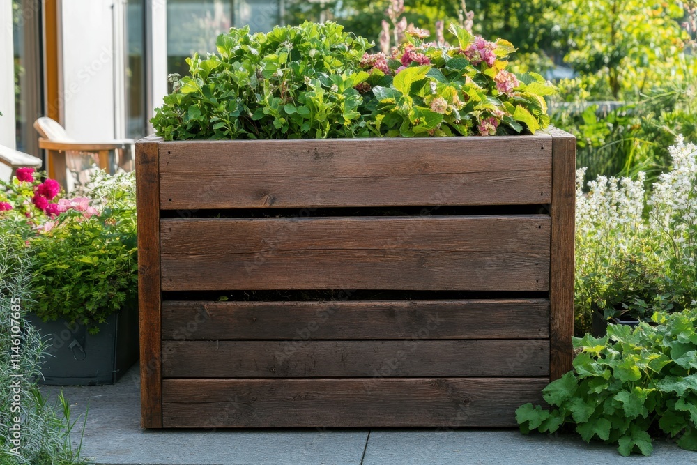 Versatile Garden Planter with Integrated Compost for Sustainable Gardening Solutions