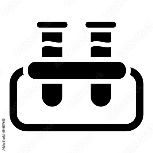 Test tube table Solid Icon