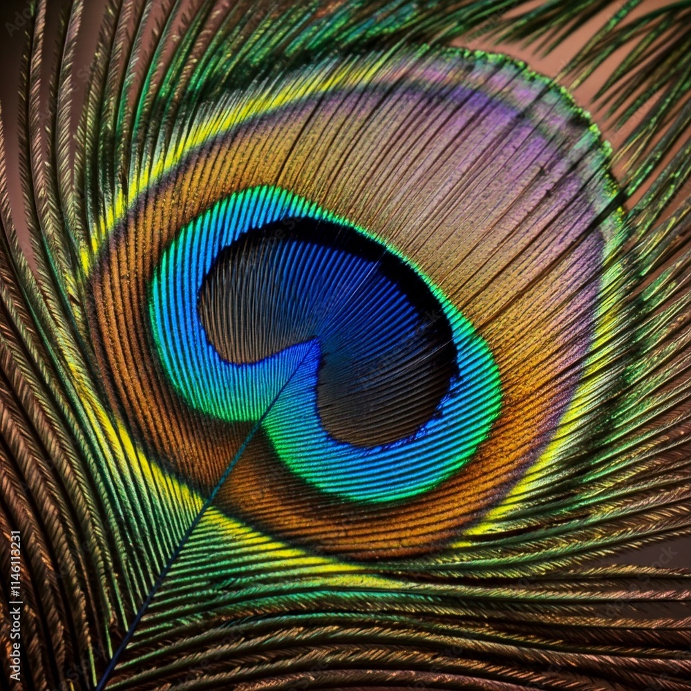 Obraz premium peacock feather background