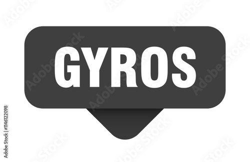 GYROS banner, button, sign