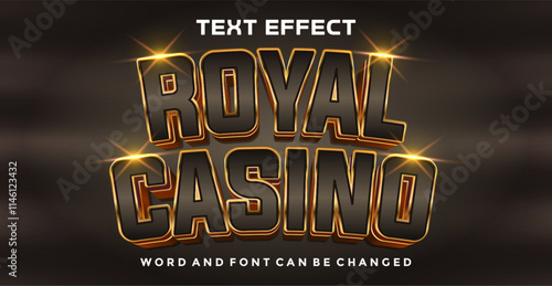 Royal casino editable text effect