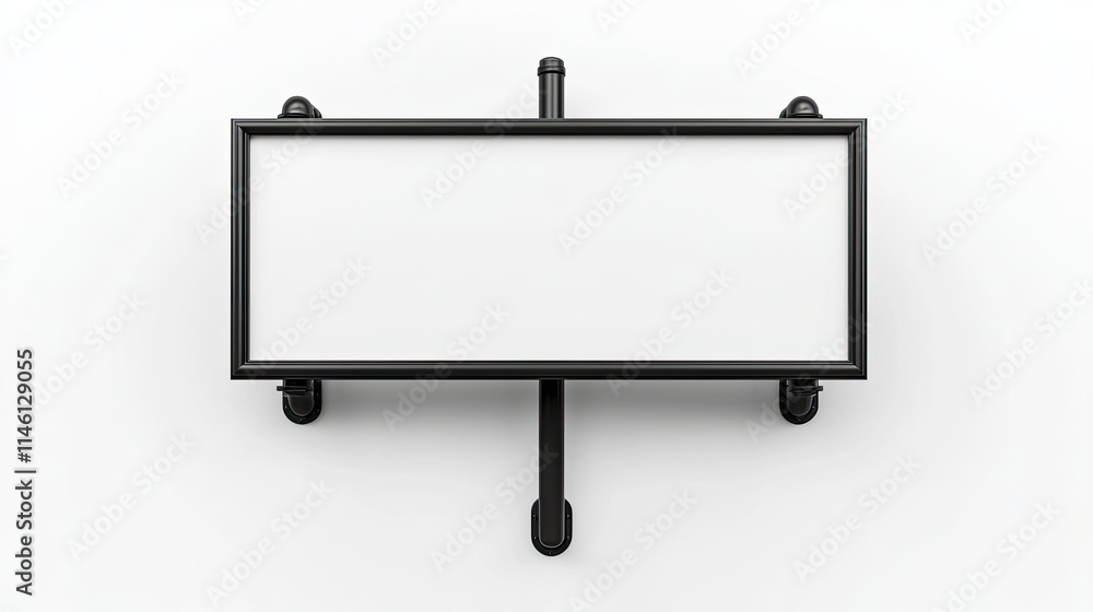 A blank billboard frame ready for advertising or promotional content. A blank billboard frame ready for advertising or promotional content.