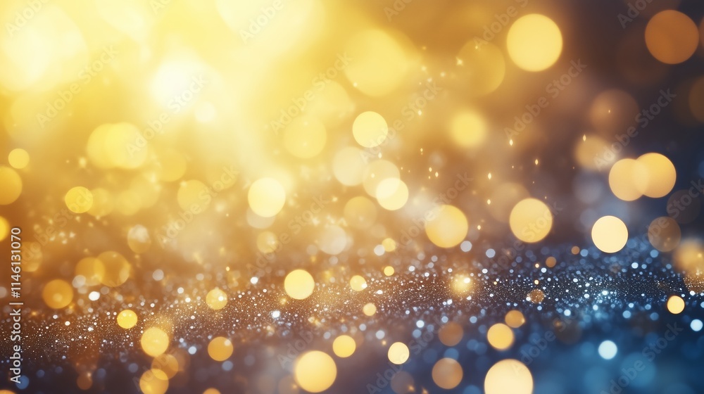 Obraz premium Abstract dreamy golden background, clean